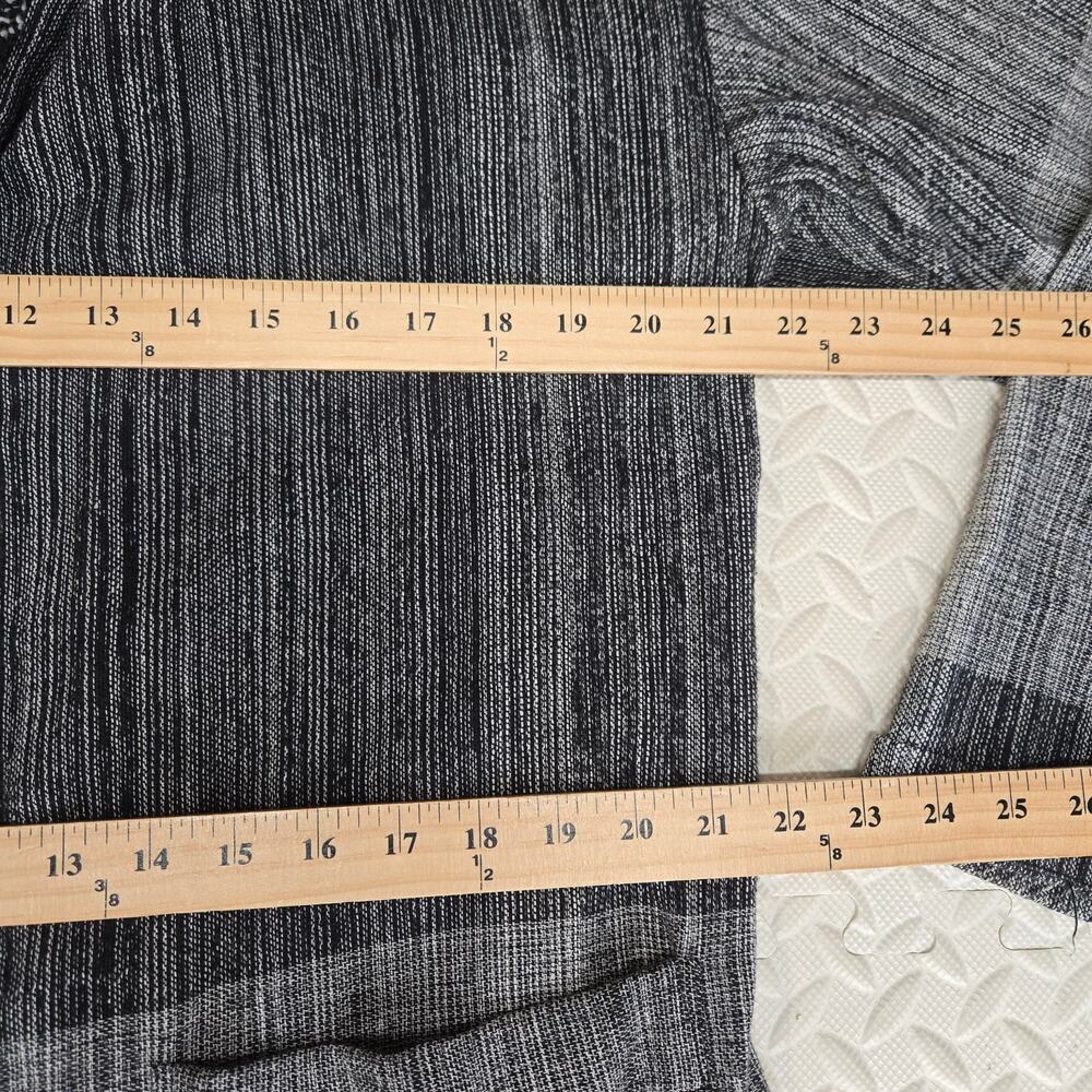 Eileen Fisher Long Cardigan Sweater Small Medium Black Gray Organic Cotton - Picture 9 of 9